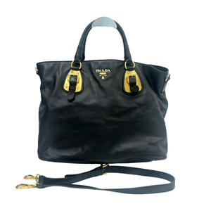 Pre-owned Prada Soft Calfskin Leather Shopping Tote Bag (Model BN1902) N23659124