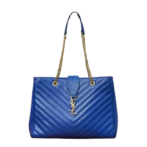 Pre-Owned Yves Saint Laurent Matelassé Chevron Monogram Shopper Tote SZ3102607122331