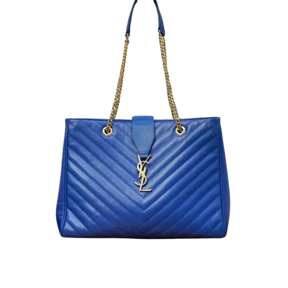 Pre-Owned Yves Saint Laurent Matelassé Chevron Monogram Shopper Tote SZ3102607122331