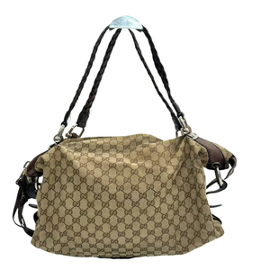 Pre-Owned  Gucci GG Canvas Bamboo Bar Large Tote Bag N23733016