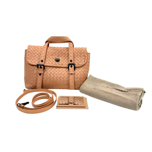 Pre-Owned Bottega Veneta Intrecciato Flap Satchel (Two-Way Bag) N23898455