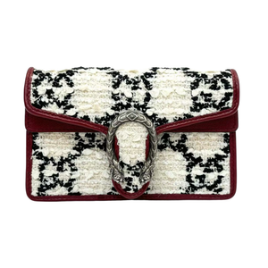 Pre-Owned Gucci Dionysus Super Mini in GG tweed N23372713