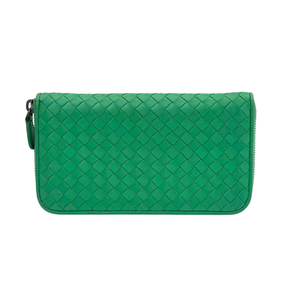 Pre-Owned  Bottega Veneta Classic Intrecciato Long Zip-Around Wallet N23732874