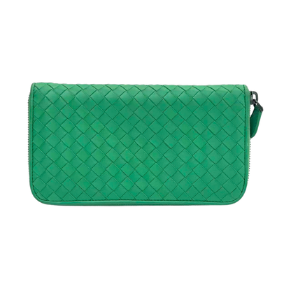 Pre-Owned  Bottega Veneta Classic Intrecciato Long Zip-Around Wallet N23732874