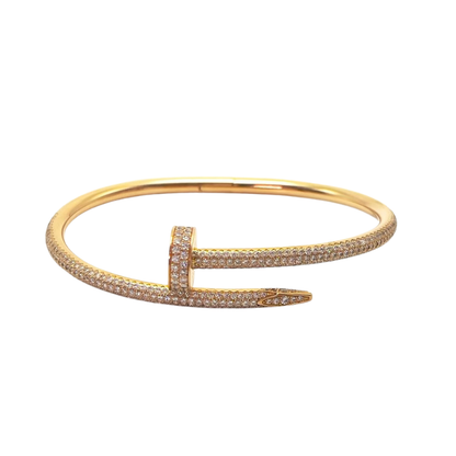 Pre-Owned Cartier Juste un Clou Pavé Diamond Bracelet (Classic Model) SZ6032606101870