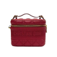 Pre-Owned Dior Small DiorTravel Vanity Case in Red Cannage Lambskin N23411406