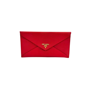 Pre-Owned Prada Saffiano Leather Envelope-Style Clutch (Model 1MF048) N23868384
