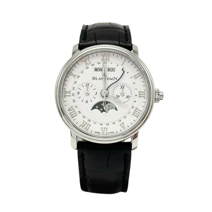 Pre-Owned Blancpain Villeret Chronographe Monopoussoir Quantième Complet SZ5052607234623