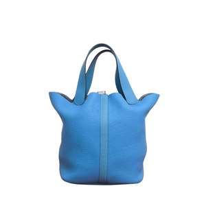 Pre-Owned Hermès Picotin Lock 26 (GM), particularly in the "Eclat" or color-block style SZ3052606010139