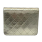 Pre-Owned Chanel Mini Square Flap Bag in metallic lambskin N23397768