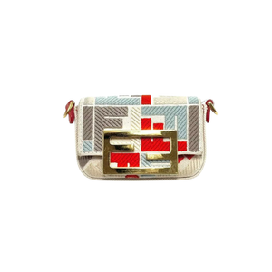 Pre-Owned Fendi Nano Baguette Multicolour Canvas Charm SZ3062605203456