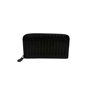 Pre-Owned Bottega Veneta Intrecciato Full-Zip Long Wallet N23860188