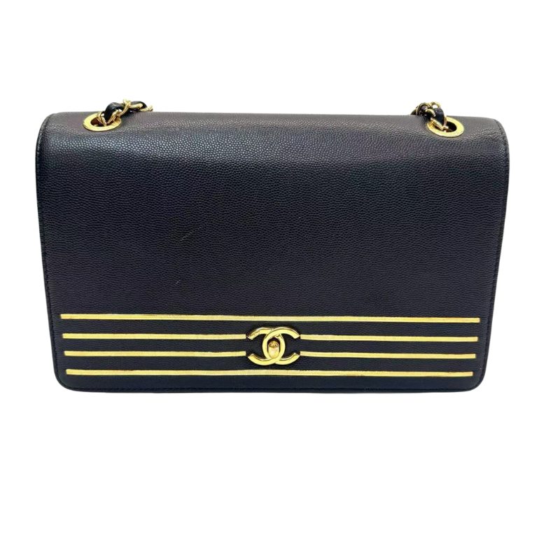 Pre-Owned Chanel Captain Gold Flap Bag (released under the Cruise 2019 collection)  N23915264
