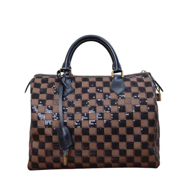 Pre-Owned Louis Vuitton Limited Edition Damier Paillettes Speedy 30 Bag from the Pre-Fall 2013 collection SZ3062607275199