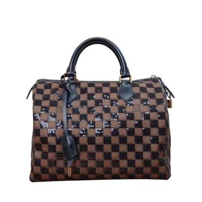 Pre-Owned Louis Vuitton Limited Edition Damier Paillettes Speedy 30 Bag from the Pre-Fall 2013 collection SZ3062607275199