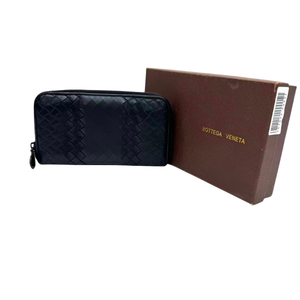 Pre-Owned Bottega Veneta Classic Intrecciato Zip-Around Long Wallet N23881616