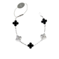 Pre-Owned Van Cleef & Arpels Vintage Alhambra 5-Motif Bracelet in 18K White Gold SZ3032607204172