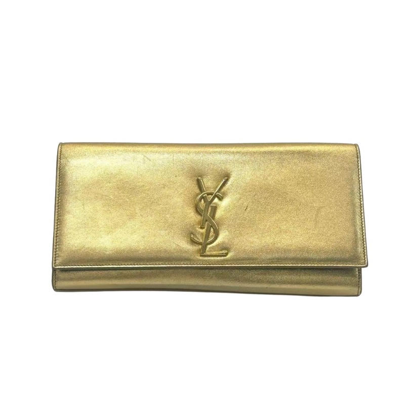 Pre-Owned ⁠Saint Laurent Belle de Jour Metallic Leather Clutch N23648370