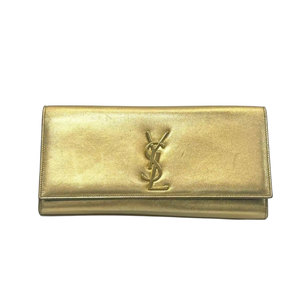 Pre-Owned ⁠Saint Laurent Belle de Jour Metallic Leather Clutch N23648370