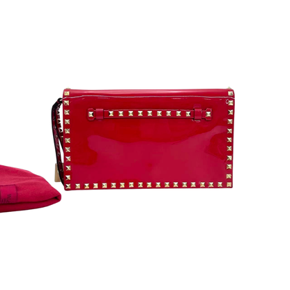 Pre-owned Valentino Garavani Rockstud Clutch SZ3022605234001