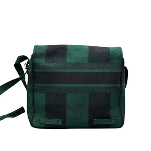 Pre-Owned DIOR Green & Black Check Camp Messenger Bag SZ3022605213519