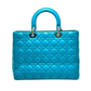 Pre-Owned DIOR Lady Dior handbag lambskin leather Large model SZ3032606142550