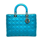 Pre-Owned DIOR Lady Dior handbag lambskin leather Large model SZ3032606142550
