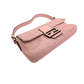 Pre-Owned Fendi Baguette Pink Woven Zucca handbag SZ3022606030372
