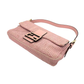 Pre-Owned Fendi Baguette Pink Woven Zucca handbag SZ3022606030372