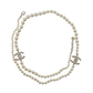 Pre-Owned Chanel Crystal Interlocking CC Pearl Sweater Necklace, a staple of Chanel’s legendary costume jewelry collections SZ3042607204150