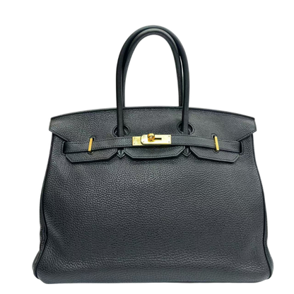 Pre-Owned Hermès Birkin 35 in Black Togo leather with Gold Hardware (GHW) N23414233