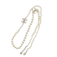 Pre-Owned Chanel Crystal Interlocking CC Pearl Sweater Necklace, a staple of Chanel’s legendary costume jewelry collections SZ3042607204150