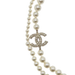 Pre-Owned Chanel Crystal Interlocking CC Pearl Sweater Necklace, a staple of Chanel’s legendary costume jewelry collections SZ3042607204150