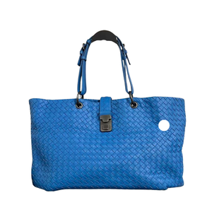 Pre-Owned Bottega Veneta Roma Intrecciato Tote Bag crafted from nappa (lambskin) leather SZ3102606112084