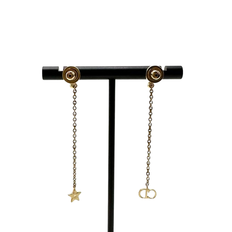 Pre-Owned Dior Tribales Asymmetric Tassel Earrings SZ3032603081180