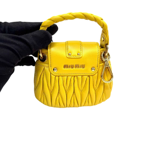 Pre-Owned Miu Miu Coffer Matelassé Leather Mini Bag N23888440