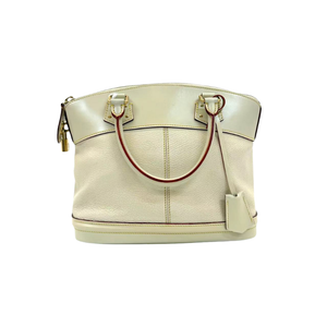Pre-Owned Louis Vuitton Suhali Lockit PM in off-white (Suhali color "Blanc") N23906059