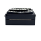 Pre-Owned Chanel Black Strass Embellished Plexiglass Mosaic No. 5 Minaudière Clutch SZ3032510131285