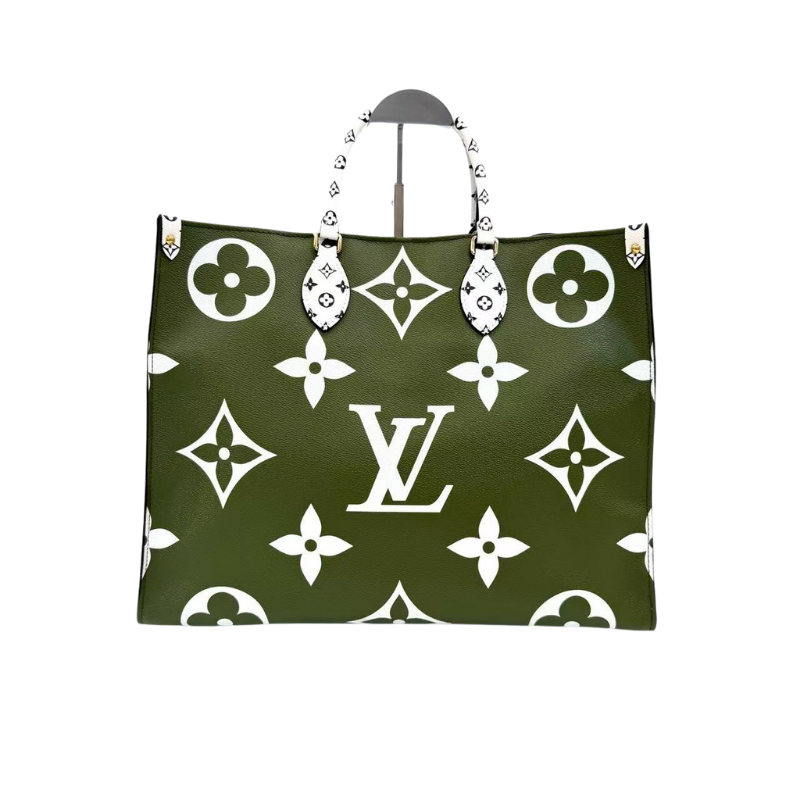 Pre-Owned Louis Vuitton OnTheGo GM Tote Bag in Khaki/Avocado Green N23886212