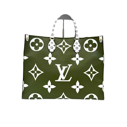 Pre-Owned Louis Vuitton OnTheGo GM Tote Bag in Khaki/Avocado Green N23886212