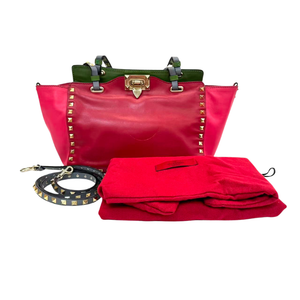 Pre-Owned Valentino Garavani Small Rockstud Trapeze Tote N23925683