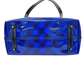 Pre-Owned Burberry Nova Check Coated Canvas/PVC Tote with Blue Patent Leather Trim N23931054