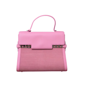 Pre-Owned DELVAUX Tempête Pink Mixed-Leather handbag SZ3042606061165