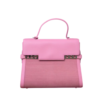 Pre-Owned DELVAUX Tempête Pink Mixed-Leather handbag SZ3042606061165