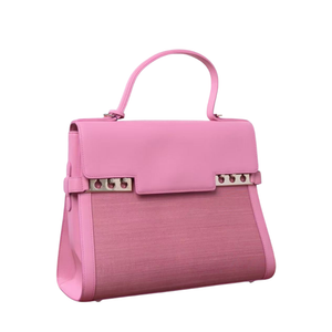 Pre-Owned DELVAUX Tempête Pink Mixed-Leather handbag SZ3042606061165