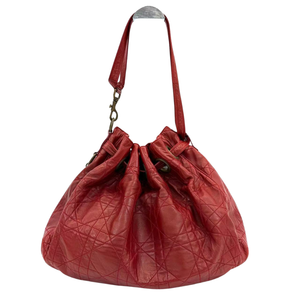 Pre-Owned Christian Dior Cannage Drawstring Bucket Tote N23926555