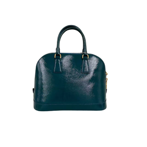Pre-Owned Prada Dark Green Saffiano Leather Dome Handbag SZ3102606162932
