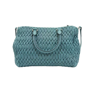 Pre-Owned Miu Miu Matelassé Crystal-Embellished Lambskin Tote N23936217