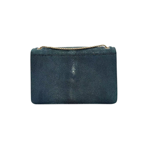 Pre-Owned BVLGARI Serpenti Forever Chain Shoulder Bag crafted in Shagreen/Stingray leather N23914336