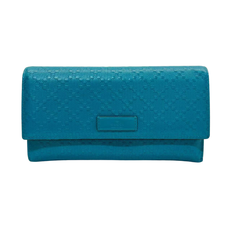 Pre-Owned Gucci Microguccissima Continental Flap Long Wallet N23100793